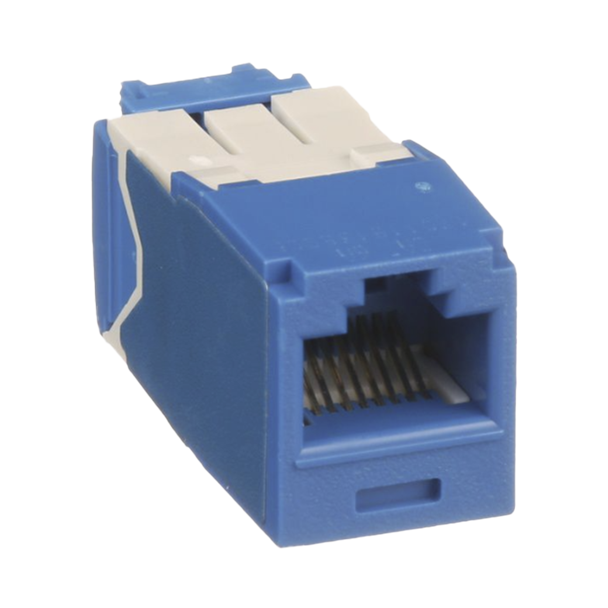 CJ6X88TGBU-h-2.png Conector Jack RJ45 Estilo TG, Mini-Com, Categoria 6A, de 8 posiciones y 8 cables, Color Azul - Image 1