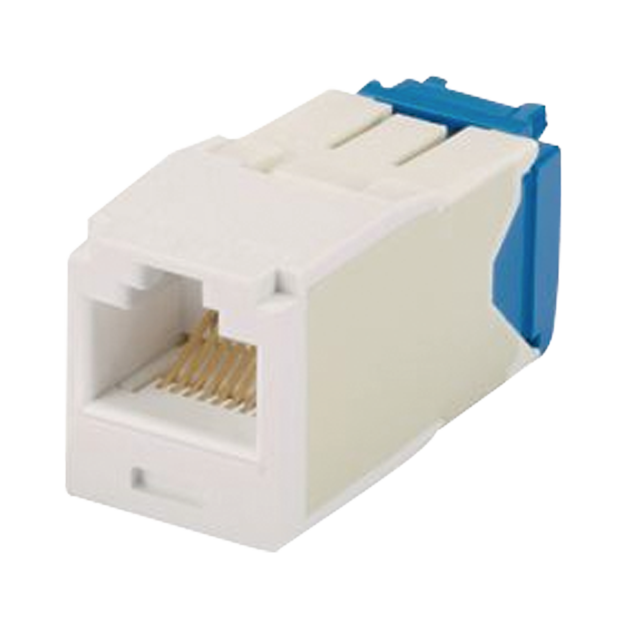 CJ6X88TGEI-h.png Conector Jack RJ45 Estilo TG, Mini-Com, Categoria 6A, de 8 posiciones y 8 cables, Color Marfil - Image 1