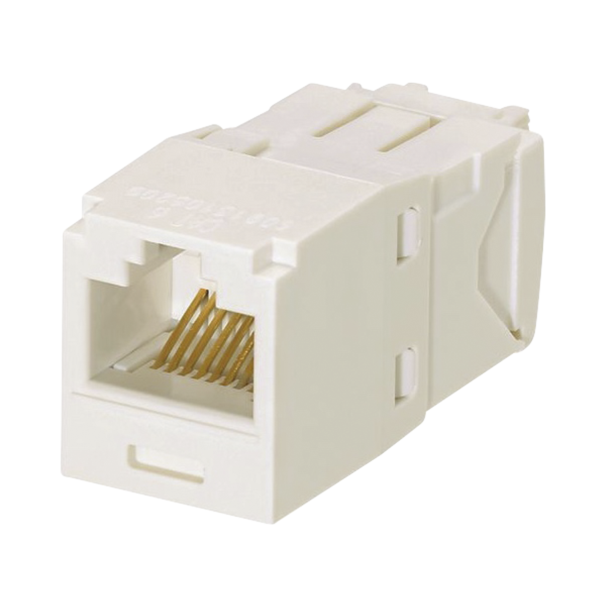 CJ6X88TGIW-h.png Conector Jack RJ45 Estilo TG, Mini-Com, Categoria 6A, de 8 posiciones y 8 cables, Color Blanco Mate - Image 1