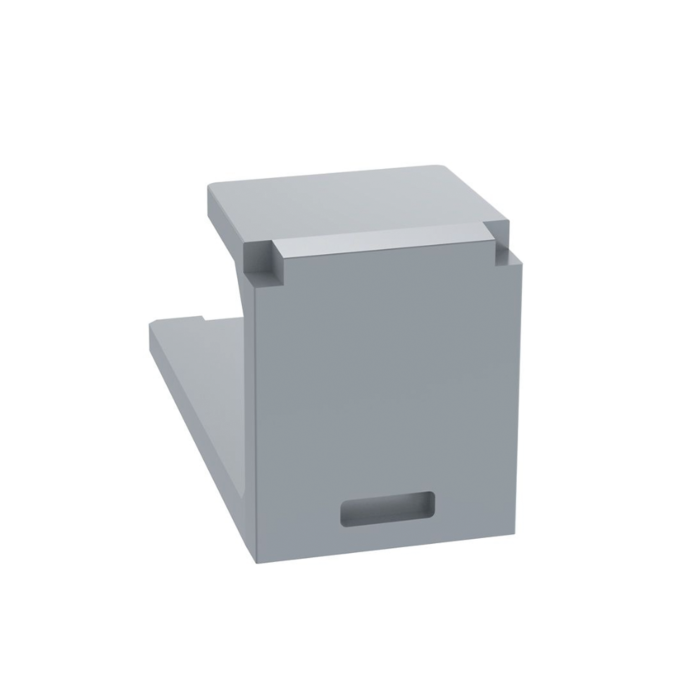 Modulo de tapa ciega (Inserto Ciego), Mini-Com, Color Gris, 1 Pieza - Image 1