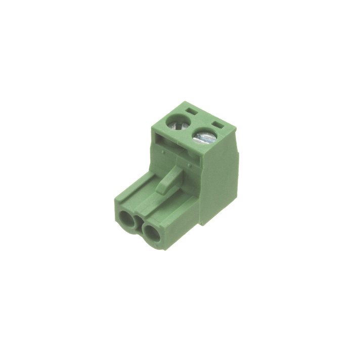 Conector terminal de alimentacion de 2 pines en color verde (EPO) - Image 1