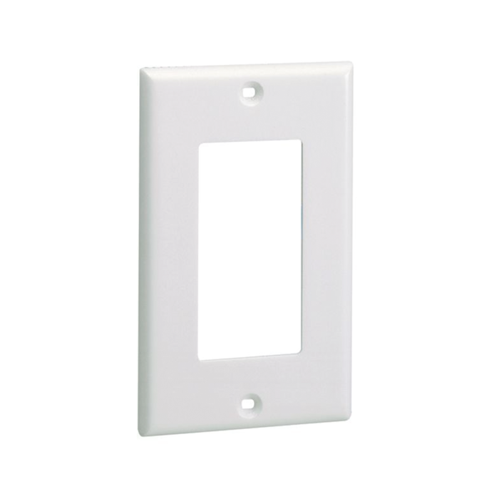 Placa de Pared Frontal Estandar GFCI, Material ABS, Color Blanco - Image 1