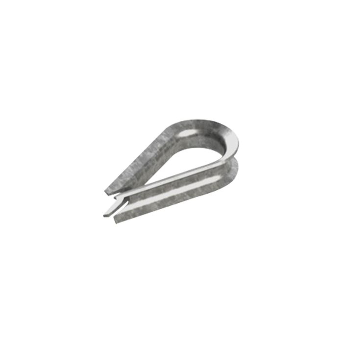 Guardacabos/cuello 1/4" acero con electro galvanizado. - Image 1