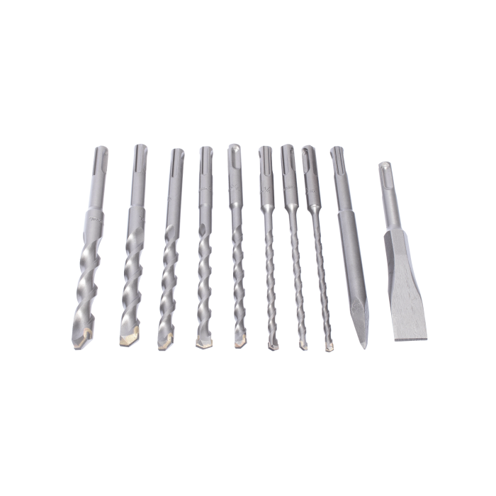 Juego con 10 piezas de brocas y cinceles SDS PLUS - Image 1