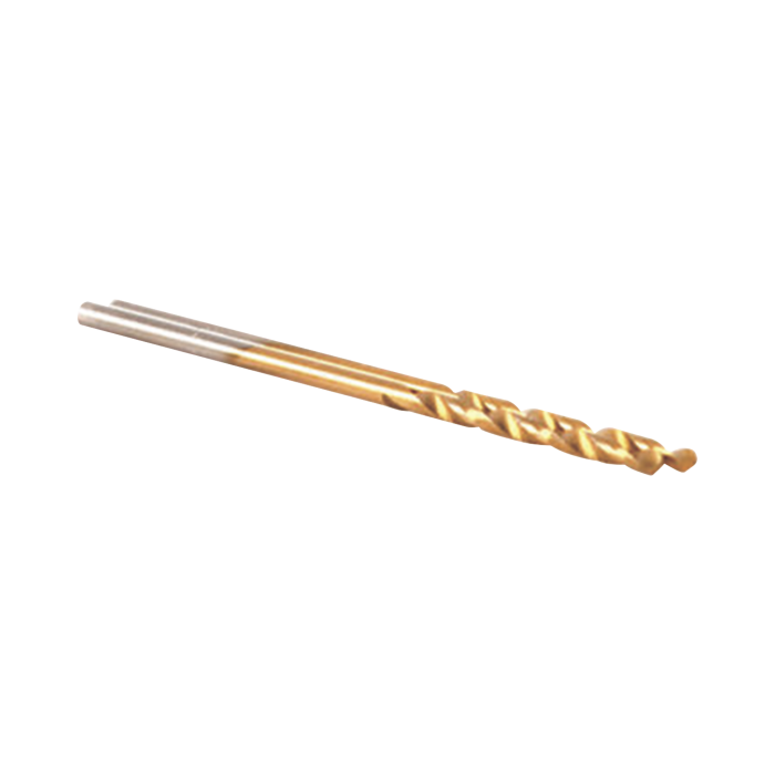 Broca de acero alta velocidad de 3/16" con recubrimiento de nitrito de titanio. - Image 1