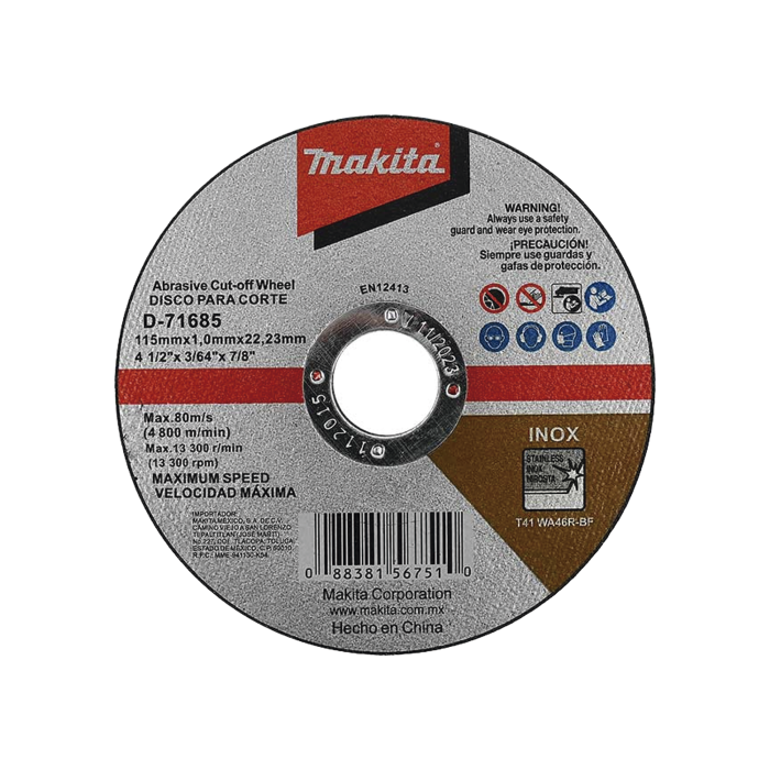Disco 4 - 1/2"/ Inox y Acero - Image 1
