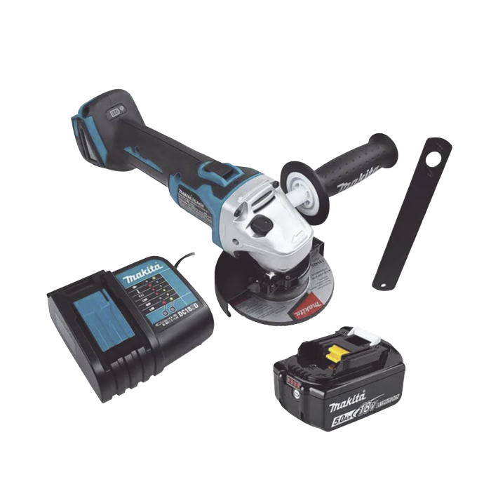 Mini esmeril Inalambrico de 4-1/2 " 8.500 rpm, Incluye 1 bat. li-ion 18v/5.0 a.h y Cargador - Image 1