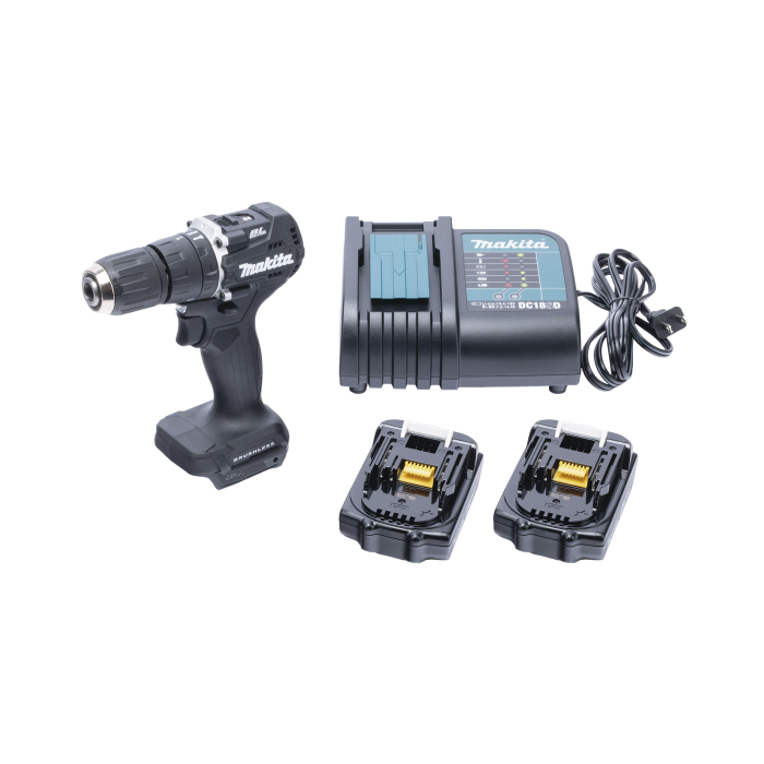 Rotomartillo/Taladro Inalambrico SIN CARBONES, Broquero de 1/2", 1,700 RPM, 18Vâ??, Torque: 40 N.m C/2 Bat. (1.5Ah) y Cargador. - Image 1