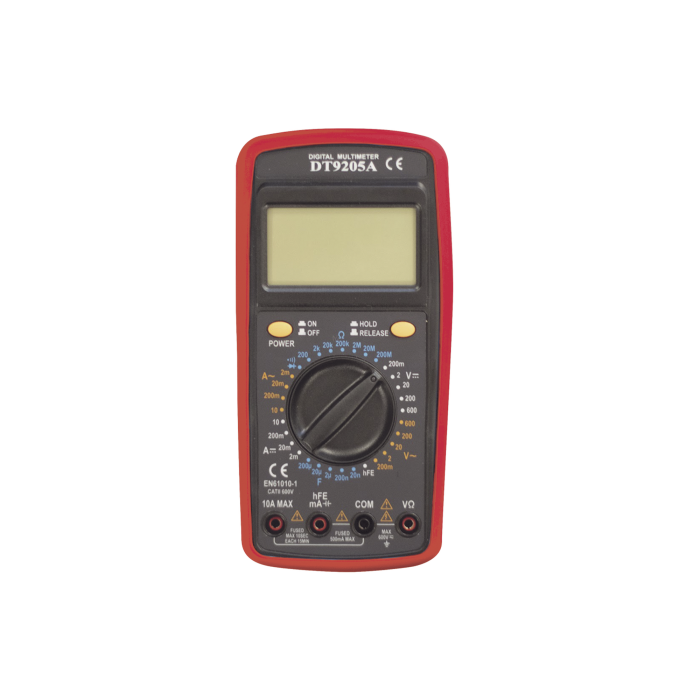 Multimetro Digital Compacto 600 Vcc / Vca CATII, con Pantalla LCD (No incluye Bateria) - Image 1