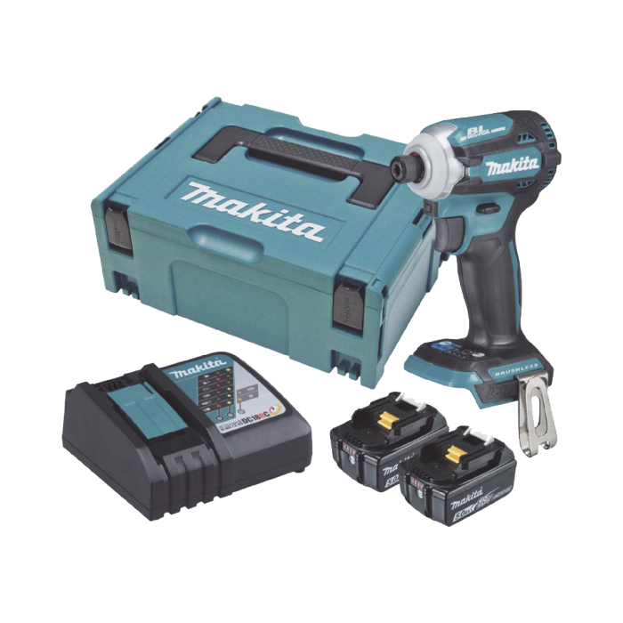 Atornillador de Impacto 18 Vcc, 3,800 RPM, 180N.m. Incluye: estuche MAKPAC, Cargador y 2 Bat. 5Ah - Image 1