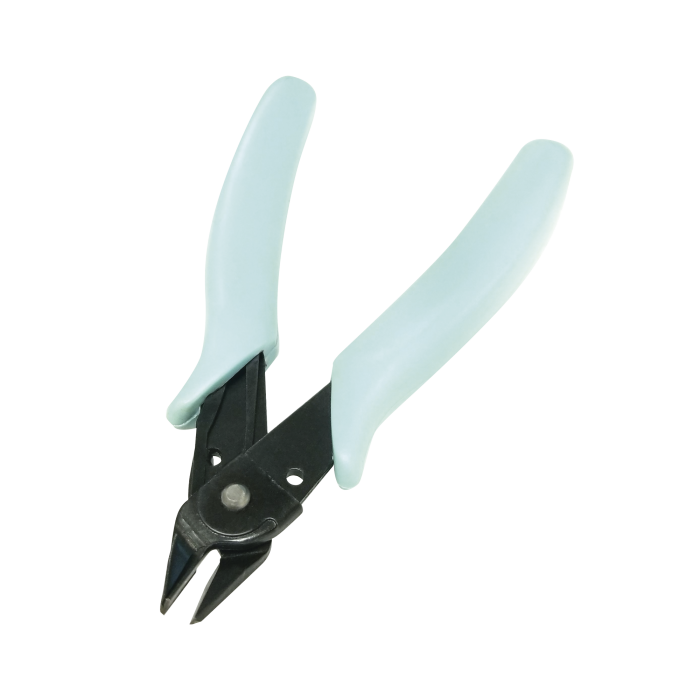 Pinza De Corte Micro de 5" (125 mm). Acero c/mango Ergonomico de PVC. Uso Electronico. Corte al Ras. - Image 1