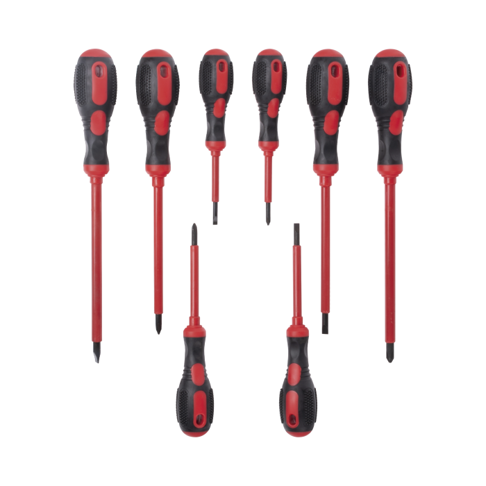 Juego de 8 Desarmadores con Aislante para Electricistas. - Image 1