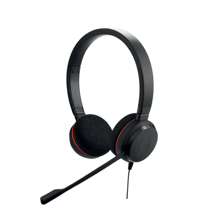 Jabra Evolve 20 Duo con conexion USB, microfono con cancelacion de ruido de iºltima generacion, configuracion Plug and Play, Certificacion Microsoft Teams (4999-823-109) - Image 1