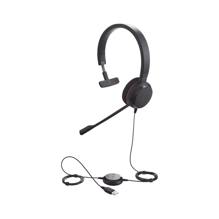 Jabra Evolve 20 Mono con conexion USB, microfono con cancelacion de ruido de ultima generacion, configuracion Plug and Play (4993-829-209) - Image 1