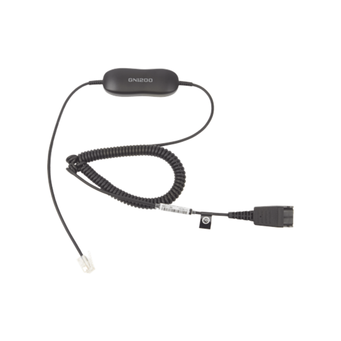 Jabra GN1200 cable enroscado con conexion QD y RJ-9 (88011-99) - Image 1