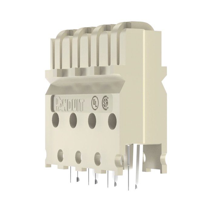 Block de Conexion Cat6 de 4 Pares, de Impacto, Color Marfil - Image 1