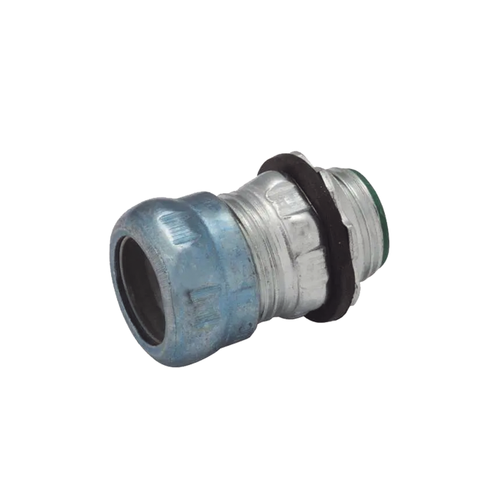 Conector de Compresion Impermeable aislado de Acero Galvanizado para Pared Delgada de 3/4" . - Image 1