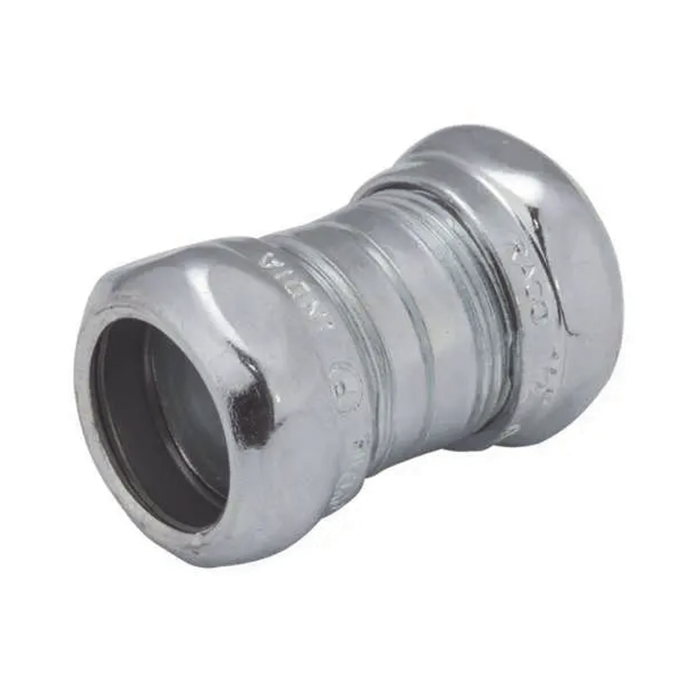 Cople Compresion de Acero Galvanizado para Pared Delgada de 1 1/4" . - Image 1