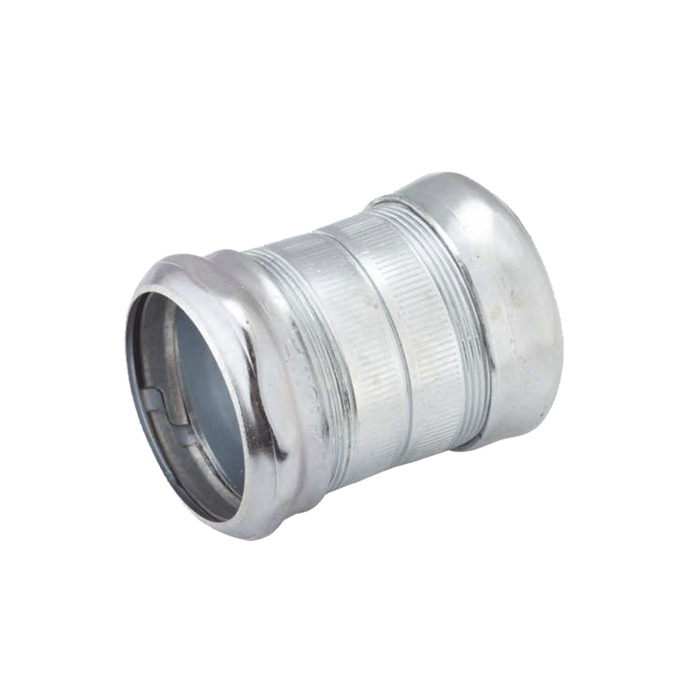 Cople Compresion de Acero Galvanizado para Pared Delgada de 2". - Image 1