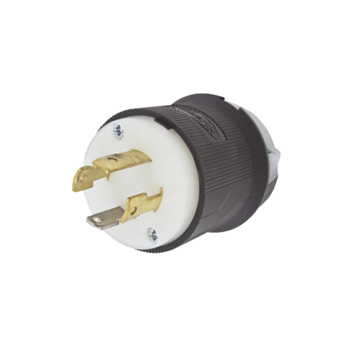 Clavija con Bloqueo de Media Vuelta Industrial 30 a 125/250 V CA / 3 Polos 4 Hilos / Nema L14-30P. - Image 1