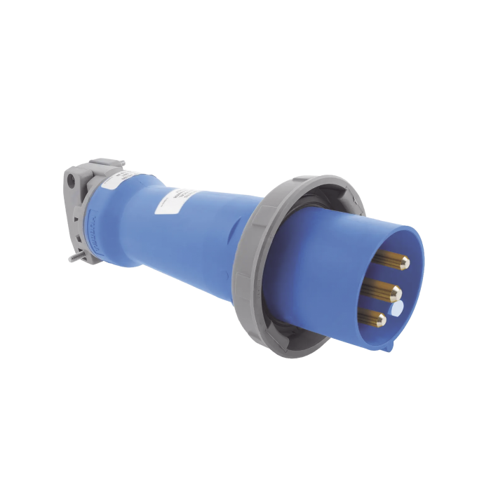 Clavija industrial, 30 A, 250 V CA, 2 Polos 3 Hilos, IP67. Grado Industrial. - Image 1