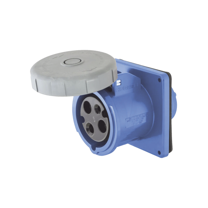 Tomacorriente hermetico industrial 30 A, 250 V CA, 2 Polos 3 Hilos, IP 67. Grado Industrial. - Image 1