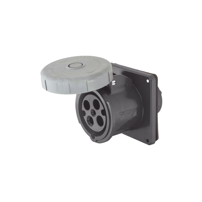 Receptaculo Pin and Sleeve Trifasico / 60 A 600 VCA 3 Fases / 3 Polos 4 Hilos / Hermetico / Grado Industrial. - Image 1