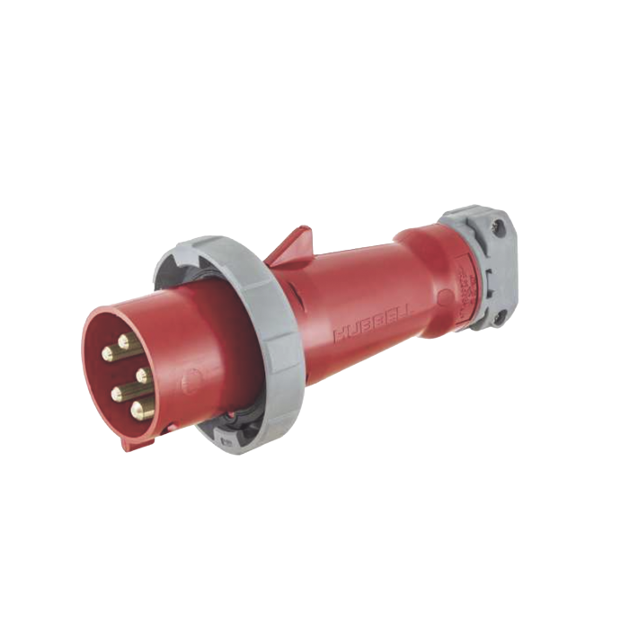 Clavija industrial de 30/32 A / 200/346 - 240/415 V - 220/380 - 240/415 V CA / 4 Polos 5 Hilos / IP69 y 4X. - Image 1