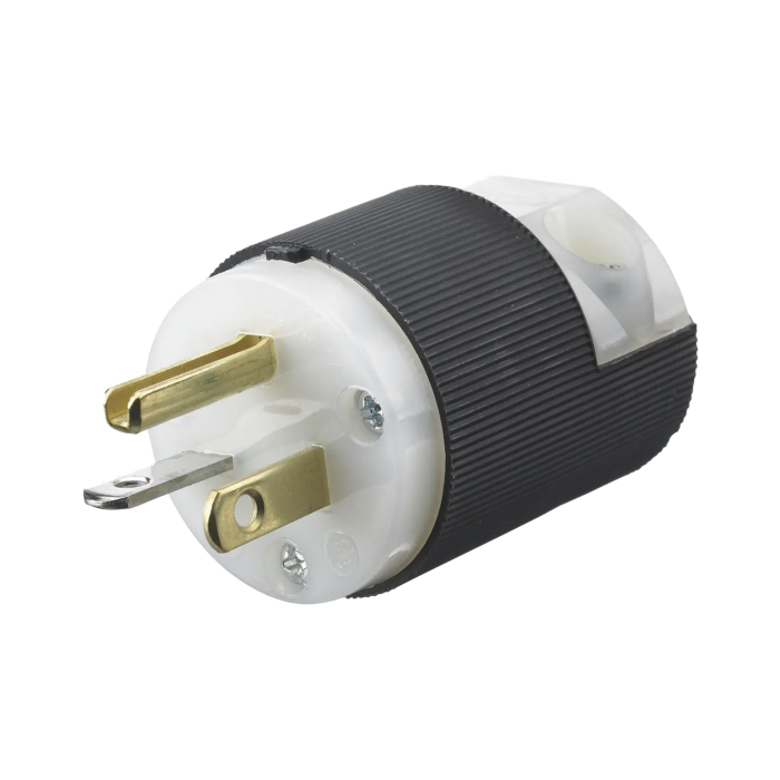 Clavija Entrada Recta/ 20 A 125 V/ 2 Polos 3 Hilos/ Nema 5-20 P/ Grado Industrial- Comercial. - Image 1