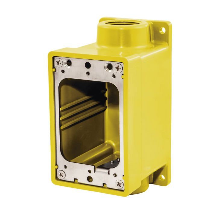 Caja Hermetica Serie FD de 3/4" NPT/ Color Amarillo. - Image 1