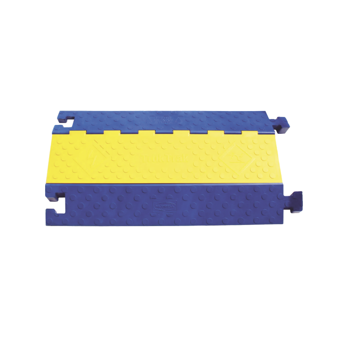 Gestion de cableado Kellems / Truk Trak de 3 canales / Color Azul y Amarillo. - Image 1