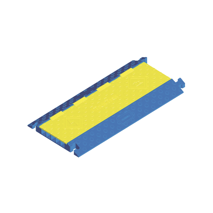 Protector para cables de 5 canales Truk Trak / Dimensiones 914 x 508 x 58.6 mm / Color Azul y Amarillo. - Image 1