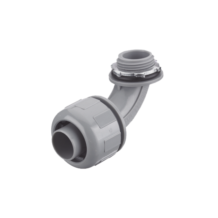 Conector Curvo 90grados de Nylon de 3/4" para Tuberi­a Liquidtight Polytuff. - Image 1