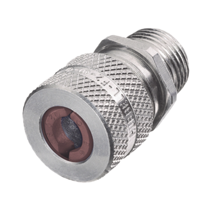 Conector de cable, de aluminio macho recto, .50 - .63 ", 1/2". - Image 1