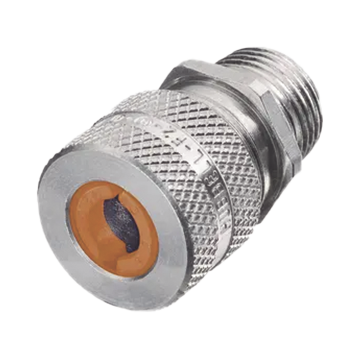 Conector de cable, de aluminio macho recto, .13 - .19" (3.2 - 4.7 mm), 3/4". - Image 1