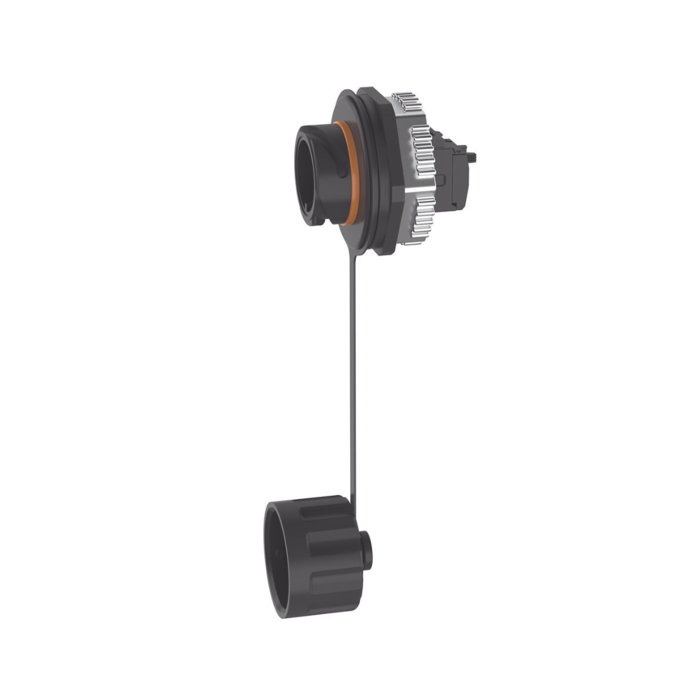 Conector Jack RJ45 de Uso Industrial Estilo TG, Blindado Categori­a 6A, Con Tapa Protectora, Proteccion IP67 - Image 1