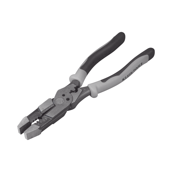 Pinza Hi­brida con Ponchadora de 8". Pela Cable Solido de 10-14 AWG y Cable Trenzado de 12-16 AWG - Image 1