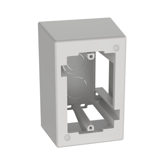 Caja de Pared Superficial de 1 Pieza, Uso Universal con Placas de Pared, Con Cinta Adhesiva, Color Blanco - Image 1
