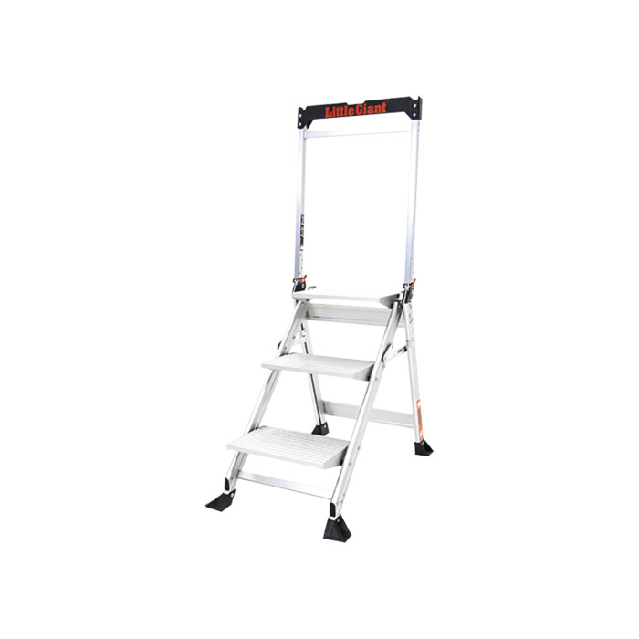 Escalera de Tijera con Punto de Apoyo Anti-caidas de 0.67 m (Nivel de Pie), con Peldai±os JUMBO, (SKU 11903). - Image 1