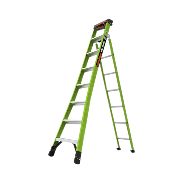 Escalera de Tijera 3 en 1 de 2.44 Metros, Fibra de Vidrio (SKU13908-001). Hecha en E.U.A. (Version 2.0) - Image 1