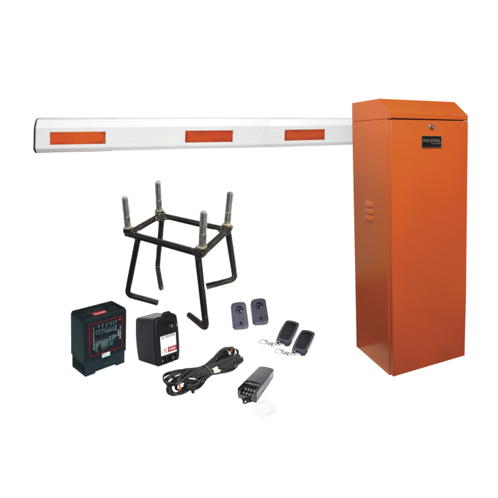 Kit COMPLETO Barrera Izquierda XBF naranja / 3M / Incluye sensor de masa, transformador, lazo, ancla, fotoceldas y 2 controles inalambricos - Image 1