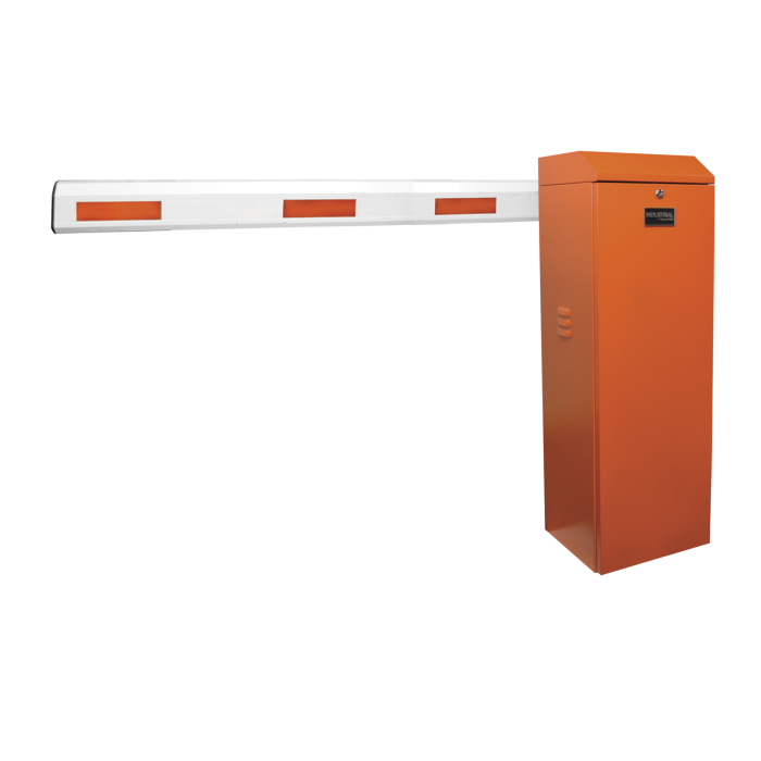 Kit de Barrera Vehicular Izquierda Color Naranja y Brazo Ajustable de 3.6 a 5.5 m - Image 1