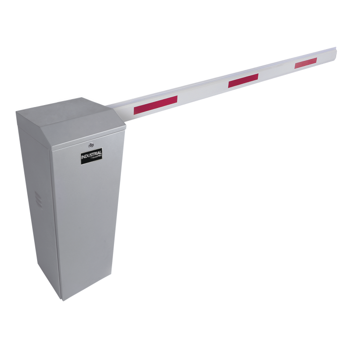 Kit de Barrera Vehicular Derecha Color Gris y Brazo Ajustable de 3.6 a 5.5 m - Image 1
