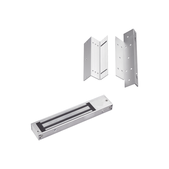 Kit para control de acceso incluye Chapa magnetica de 600Lbs / Montajes L y Z - Image 1