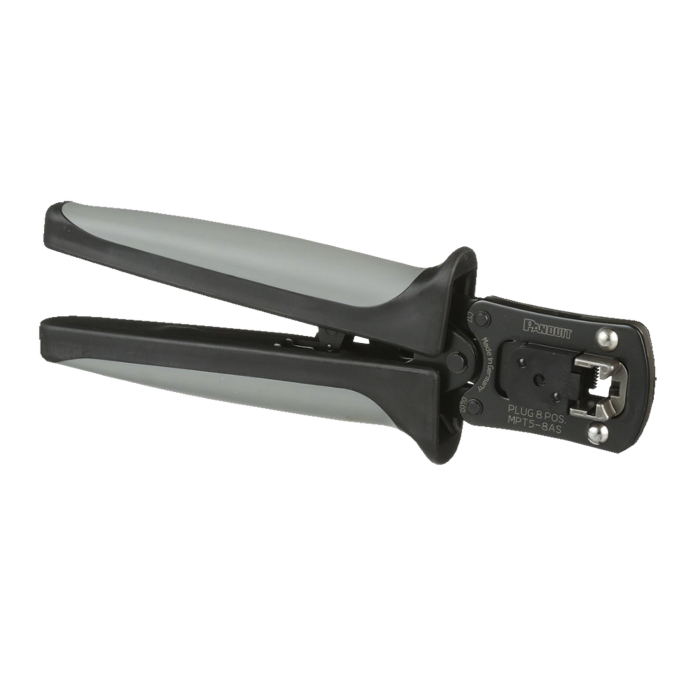 Pinzas Ponchadoras Para Plugs Modulares RJ45, Cat5e, Cat6 y Cat6A, Color Negro - Image 1