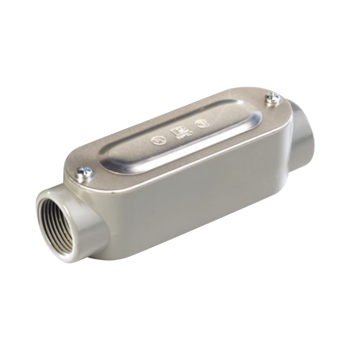 Caja oval roscada tipo C de 1 1/4" (31.8 mm) Incluye tapa y tornillos. - Image 1