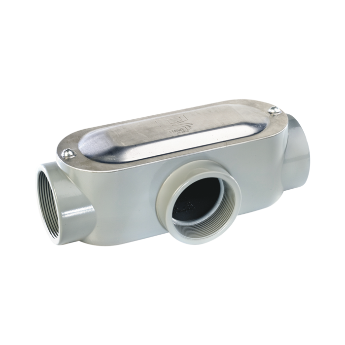 Caja oval roscada tipo T de 3" chica (76.2 mm) incluye tapa y tornillos. - Image 1
