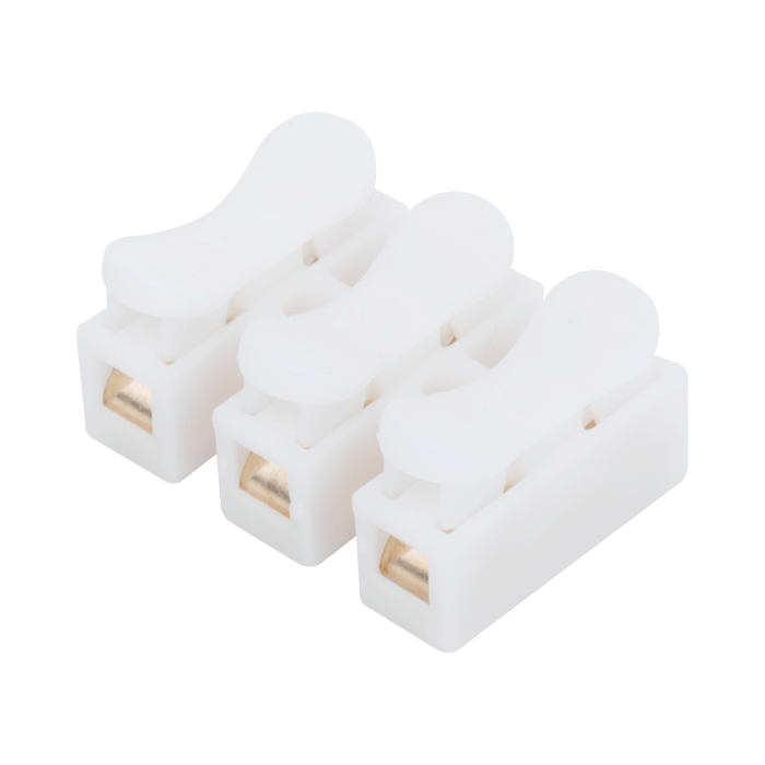 Conector tipo PUSH de 3 Contactos / Para una Conexion Rapida / Puentes de Cables - Image 1