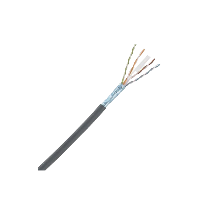 Bobina de Cable Blindado F/UTP de 4 Pares, Cat6A, Soporte de Aplicaciones 10GBase-T, LSZH (Libre de Gases Toxicos), Color Negro, Para Interior, 305m - Image 1