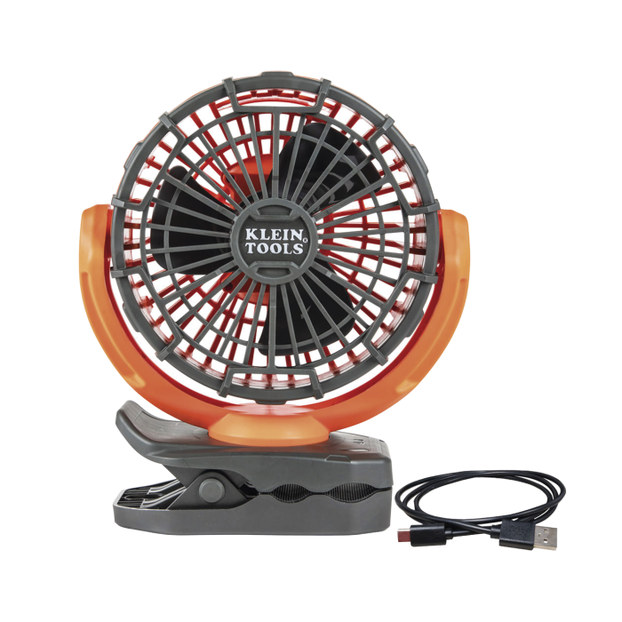 Ventilador Inalambrico-Portatil Recargable Ideal para el Trabajo. Montable por Pinza o por Potentes Imanes. Incluye cable USB-C - Image 1